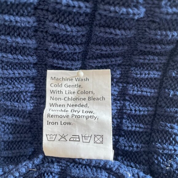 PrettyGarden Women's Knit Cardigan Crew Neck Sweater Long Sleeves Navy, Size S - Picture 8 of 9